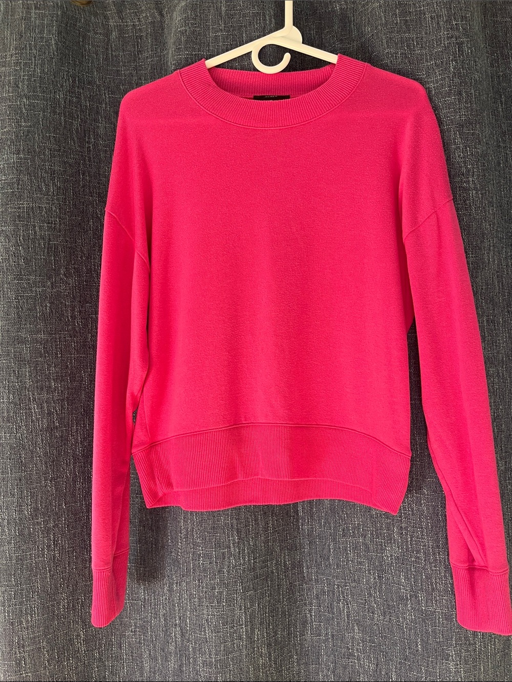 J. Crew Lightweight Crewneck Sweater in Hot Pink
